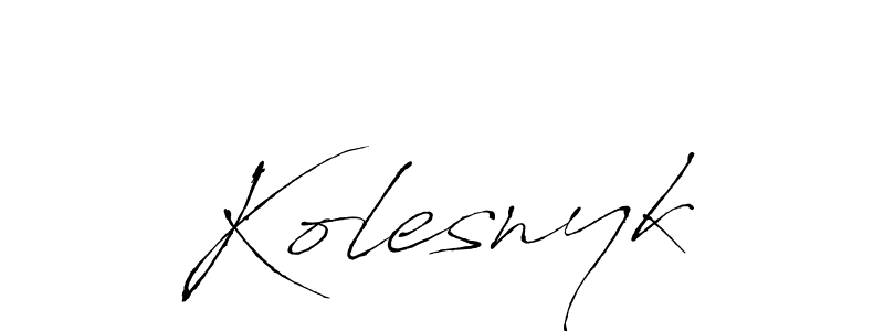 You can use this online signature creator to create a handwritten signature for the name Kolesnyk. This is the best online autograph maker. Kolesnyk signature style 6 images and pictures png