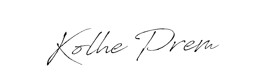 How to Draw Kolhe Prem signature style? Antro_Vectra is a latest design signature styles for name Kolhe Prem. Kolhe Prem signature style 6 images and pictures png