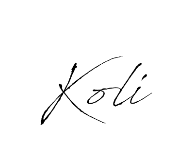 Antro_Vectra is a professional signature style that is perfect for those who want to add a touch of class to their signature. It is also a great choice for those who want to make their signature more unique. Get Koli name to fancy signature for free. Koli signature style 6 images and pictures png