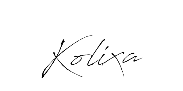 How to Draw Kolixa signature style? Antro_Vectra is a latest design signature styles for name Kolixa. Kolixa signature style 6 images and pictures png