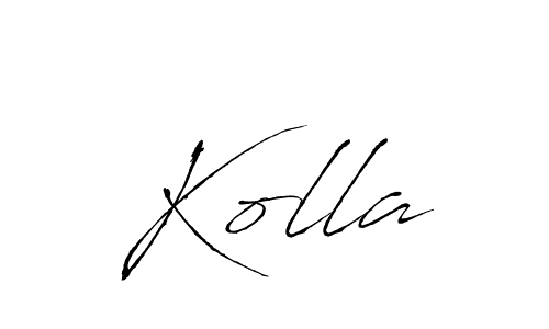 The best way (Antro_Vectra) to make a short signature is to pick only two or three words in your name. The name Kolla include a total of six letters. For converting this name. Kolla signature style 6 images and pictures png