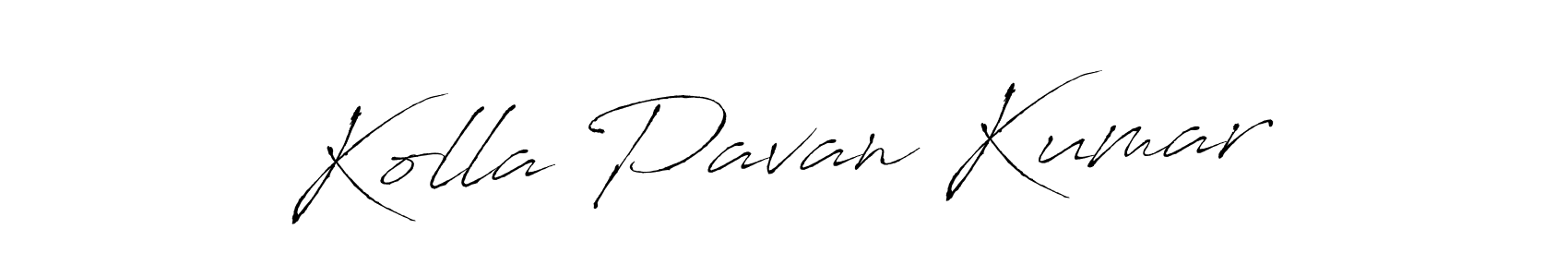 Kolla Pavan Kumar stylish signature style. Best Handwritten Sign (Antro_Vectra) for my name. Handwritten Signature Collection Ideas for my name Kolla Pavan Kumar. Kolla Pavan Kumar signature style 6 images and pictures png