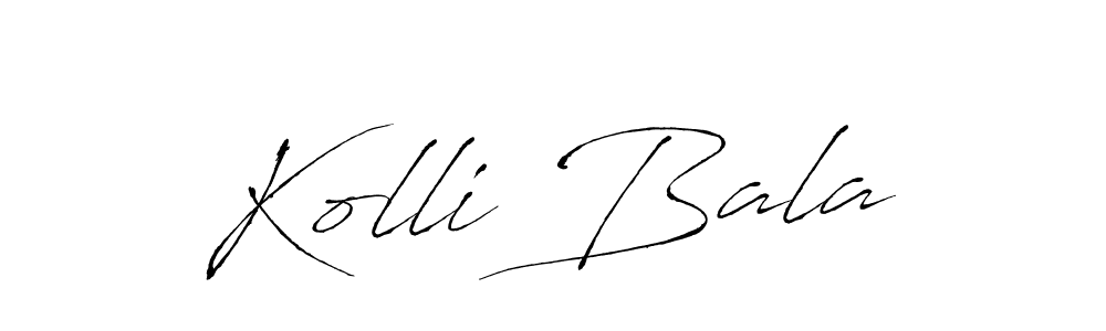 Antro_Vectra is a professional signature style that is perfect for those who want to add a touch of class to their signature. It is also a great choice for those who want to make their signature more unique. Get Kolli Bala name to fancy signature for free. Kolli Bala signature style 6 images and pictures png