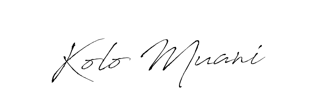 Design your own signature with our free online signature maker. With this signature software, you can create a handwritten (Antro_Vectra) signature for name Kolo Muani. Kolo Muani signature style 6 images and pictures png