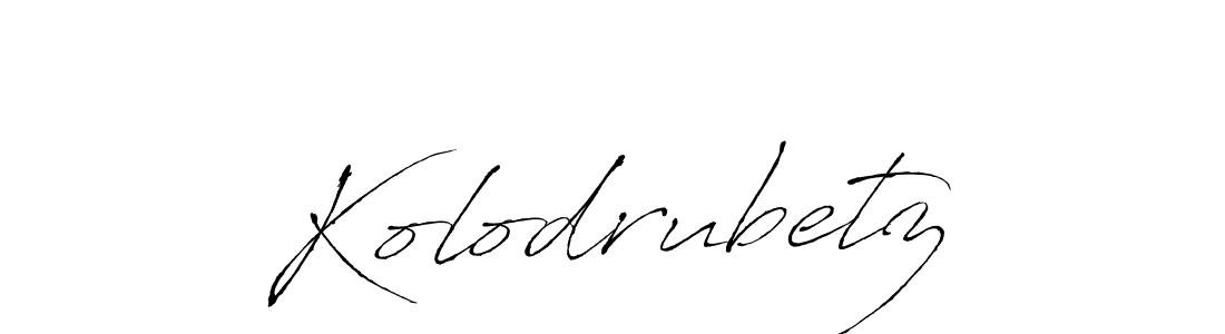 Design your own signature with our free online signature maker. With this signature software, you can create a handwritten (Antro_Vectra) signature for name Kolodrubetz. Kolodrubetz signature style 6 images and pictures png