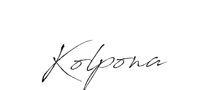 Kolpona stylish signature style. Best Handwritten Sign (Antro_Vectra) for my name. Handwritten Signature Collection Ideas for my name Kolpona. Kolpona signature style 6 images and pictures png