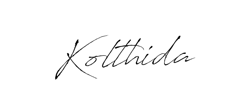 Use a signature maker to create a handwritten signature online. With this signature software, you can design (Antro_Vectra) your own signature for name Kolthida. Kolthida signature style 6 images and pictures png