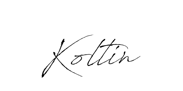 How to make Koltin name signature. Use Antro_Vectra style for creating short signs online. This is the latest handwritten sign. Koltin signature style 6 images and pictures png