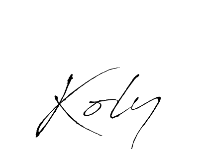 How to make Koly name signature. Use Antro_Vectra style for creating short signs online. This is the latest handwritten sign. Koly signature style 6 images and pictures png