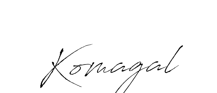 How to make Komagal name signature. Use Antro_Vectra style for creating short signs online. This is the latest handwritten sign. Komagal signature style 6 images and pictures png