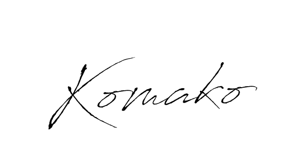 Once you've used our free online signature maker to create your best signature Antro_Vectra style, it's time to enjoy all of the benefits that Komako name signing documents. Komako signature style 6 images and pictures png