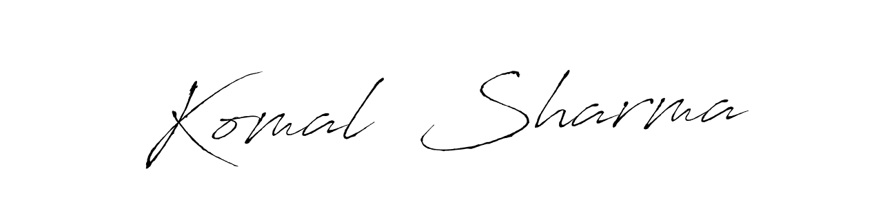 Komal  Sharma stylish signature style. Best Handwritten Sign (Antro_Vectra) for my name. Handwritten Signature Collection Ideas for my name Komal  Sharma. Komal  Sharma signature style 6 images and pictures png