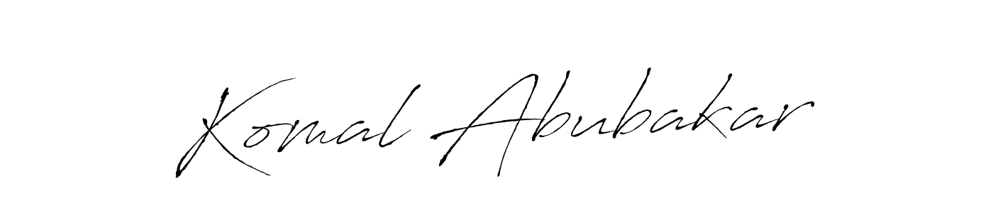 Make a short Komal Abubakar signature style. Manage your documents anywhere anytime using Antro_Vectra. Create and add eSignatures, submit forms, share and send files easily. Komal Abubakar signature style 6 images and pictures png