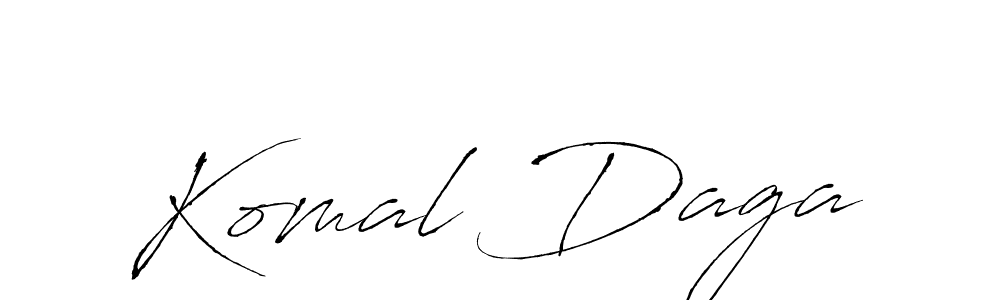 Use a signature maker to create a handwritten signature online. With this signature software, you can design (Antro_Vectra) your own signature for name Komal Daga. Komal Daga signature style 6 images and pictures png