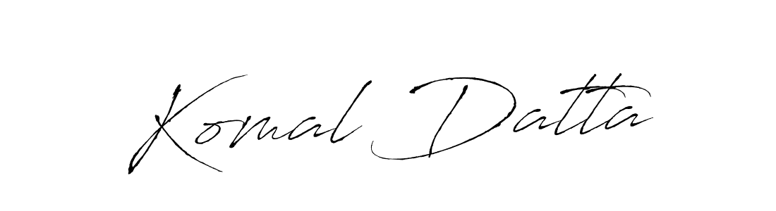 You should practise on your own different ways (Antro_Vectra) to write your name (Komal Datta) in signature. don't let someone else do it for you. Komal Datta signature style 6 images and pictures png