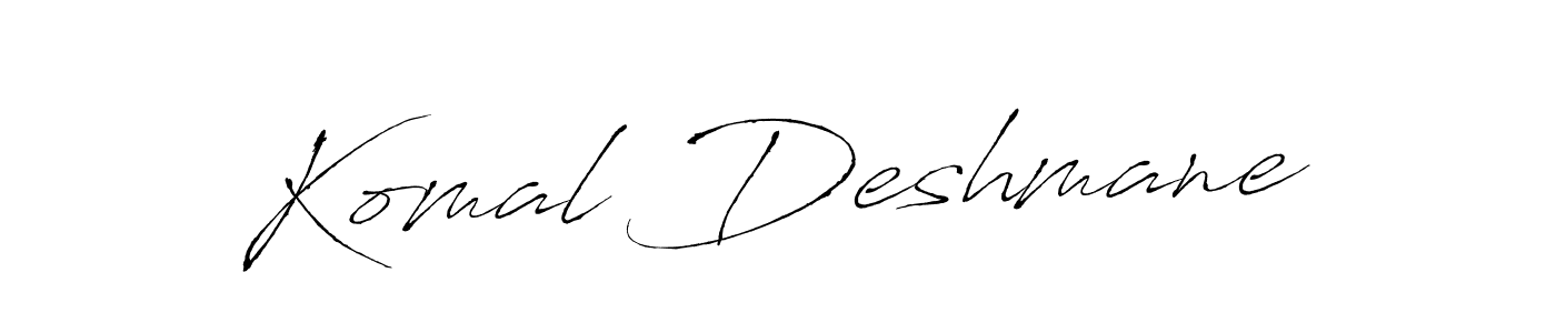 Komal Deshmane stylish signature style. Best Handwritten Sign (Antro_Vectra) for my name. Handwritten Signature Collection Ideas for my name Komal Deshmane. Komal Deshmane signature style 6 images and pictures png