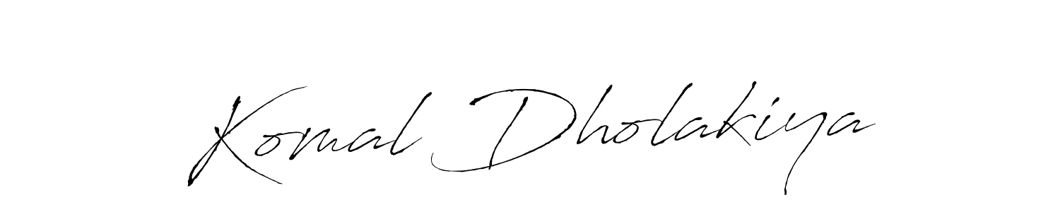 Similarly Antro_Vectra is the best handwritten signature design. Signature creator online .You can use it as an online autograph creator for name Komal Dholakiya. Komal Dholakiya signature style 6 images and pictures png
