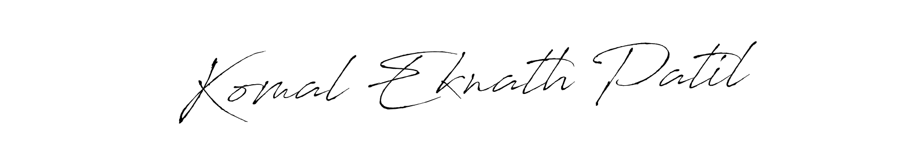 Create a beautiful signature design for name Komal Eknath Patil. With this signature (Antro_Vectra) fonts, you can make a handwritten signature for free. Komal Eknath Patil signature style 6 images and pictures png