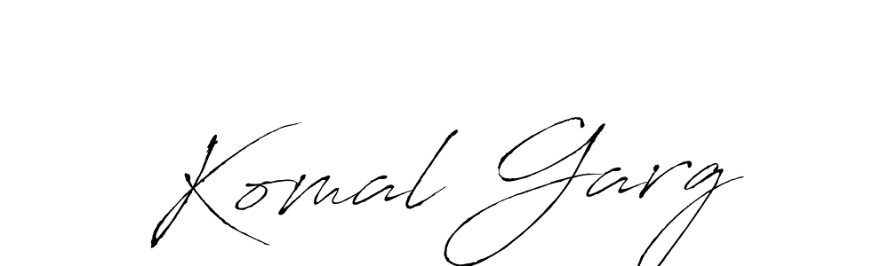 How to make Komal Garg signature? Antro_Vectra is a professional autograph style. Create handwritten signature for Komal Garg name. Komal Garg signature style 6 images and pictures png