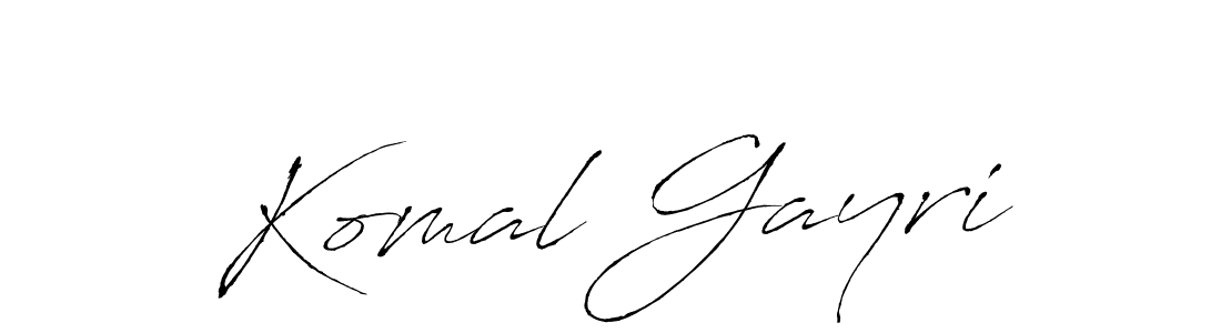 You should practise on your own different ways (Antro_Vectra) to write your name (Komal Gayri) in signature. don't let someone else do it for you. Komal Gayri signature style 6 images and pictures png