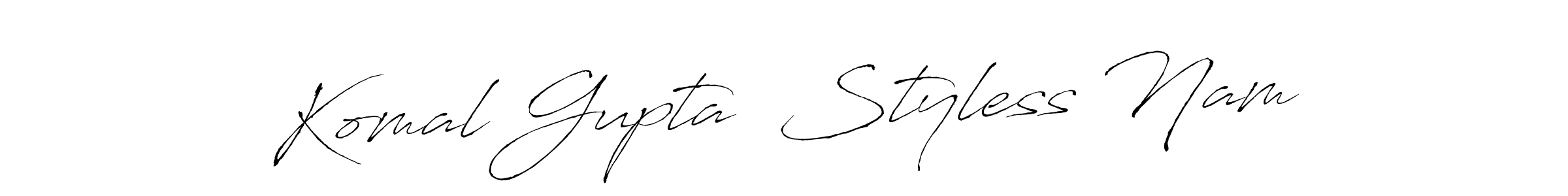 Similarly Antro_Vectra is the best handwritten signature design. Signature creator online .You can use it as an online autograph creator for name Komal Gupta  Styless Nam. Komal Gupta  Styless Nam signature style 6 images and pictures png