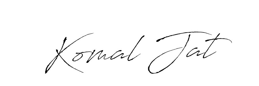 Make a beautiful signature design for name Komal Jat. With this signature (Antro_Vectra) style, you can create a handwritten signature for free. Komal Jat signature style 6 images and pictures png