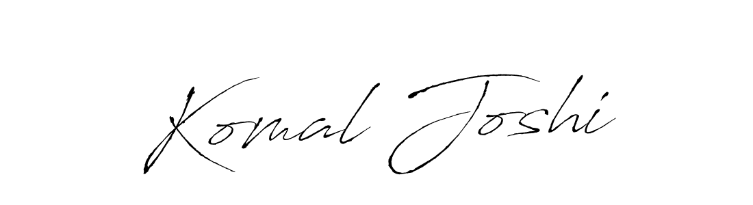 Make a beautiful signature design for name Komal Joshi. With this signature (Antro_Vectra) style, you can create a handwritten signature for free. Komal Joshi signature style 6 images and pictures png