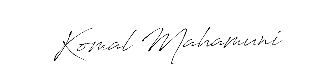 Design your own signature with our free online signature maker. With this signature software, you can create a handwritten (Antro_Vectra) signature for name Komal Mahamuni. Komal Mahamuni signature style 6 images and pictures png