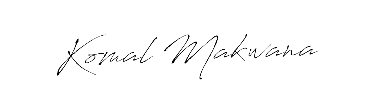 Use a signature maker to create a handwritten signature online. With this signature software, you can design (Antro_Vectra) your own signature for name Komal Makwana. Komal Makwana signature style 6 images and pictures png