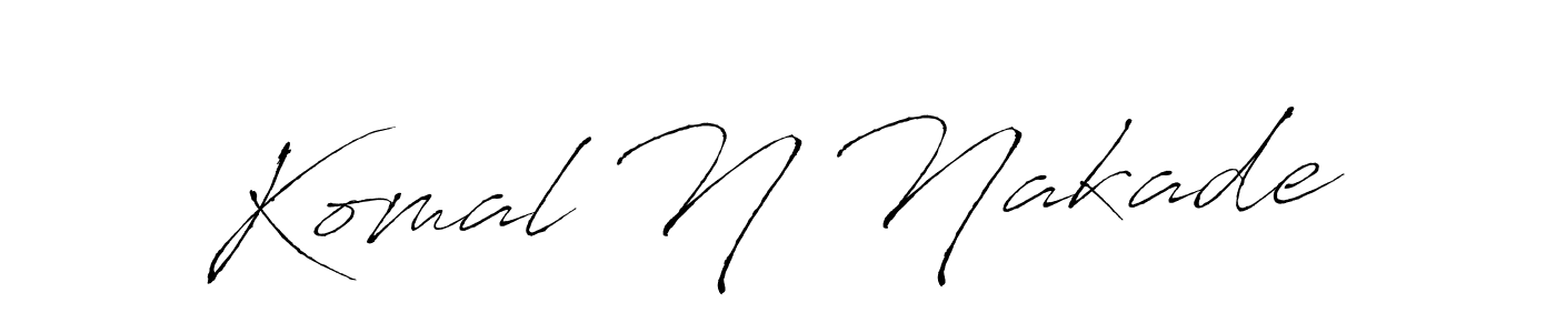 It looks lik you need a new signature style for name Komal N Nakade. Design unique handwritten (Antro_Vectra) signature with our free signature maker in just a few clicks. Komal N Nakade signature style 6 images and pictures png