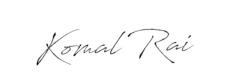 Use a signature maker to create a handwritten signature online. With this signature software, you can design (Antro_Vectra) your own signature for name Komal Rai. Komal Rai signature style 6 images and pictures png