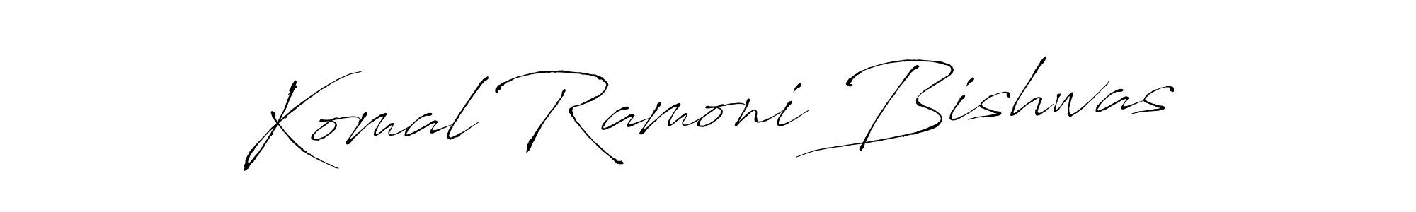 Here are the top 10 professional signature styles for the name Komal Ramoni Bishwas. These are the best autograph styles you can use for your name. Komal Ramoni Bishwas signature style 6 images and pictures png