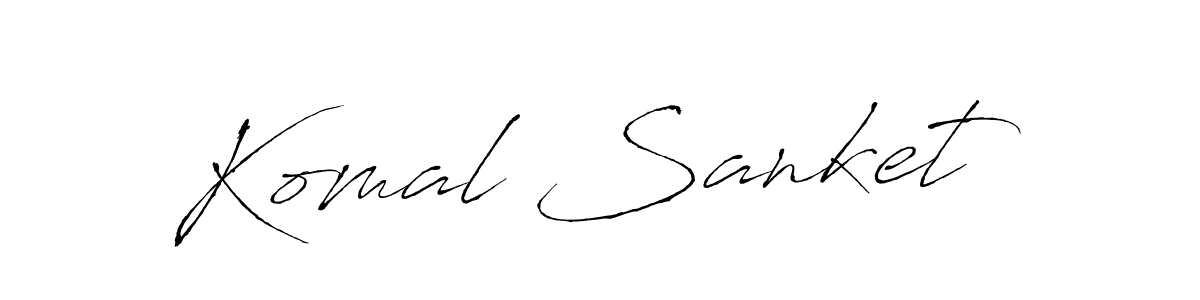 Use a signature maker to create a handwritten signature online. With this signature software, you can design (Antro_Vectra) your own signature for name Komal Sanket. Komal Sanket signature style 6 images and pictures png