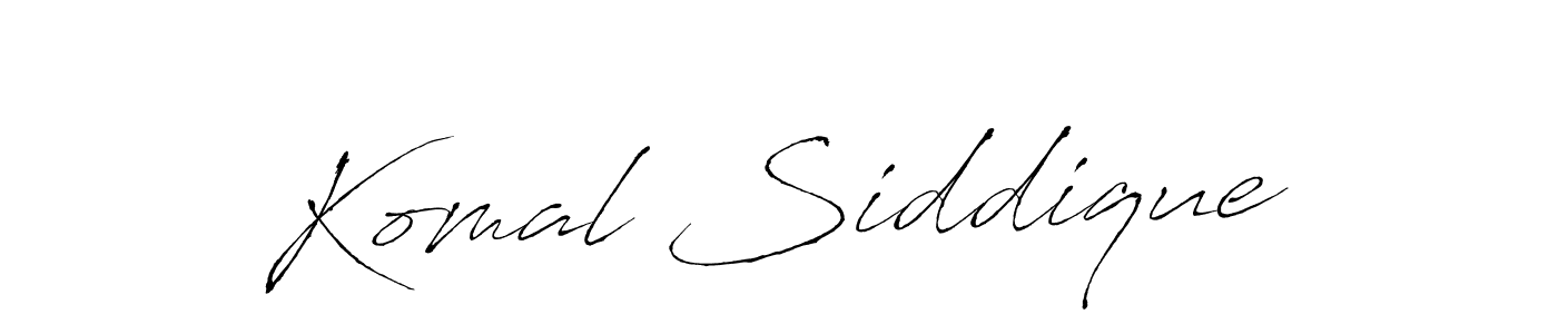 Also we have Komal Siddique name is the best signature style. Create professional handwritten signature collection using Antro_Vectra autograph style. Komal Siddique signature style 6 images and pictures png