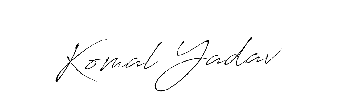 How to make Komal Yadav name signature. Use Antro_Vectra style for creating short signs online. This is the latest handwritten sign. Komal Yadav signature style 6 images and pictures png