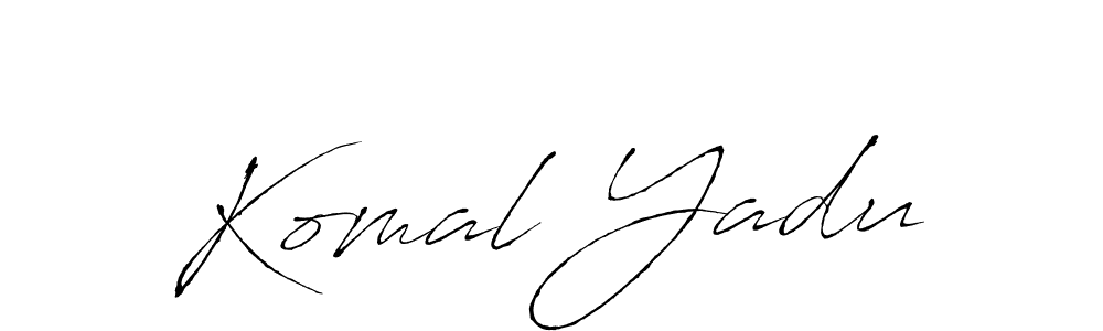 Use a signature maker to create a handwritten signature online. With this signature software, you can design (Antro_Vectra) your own signature for name Komal Yadu. Komal Yadu signature style 6 images and pictures png