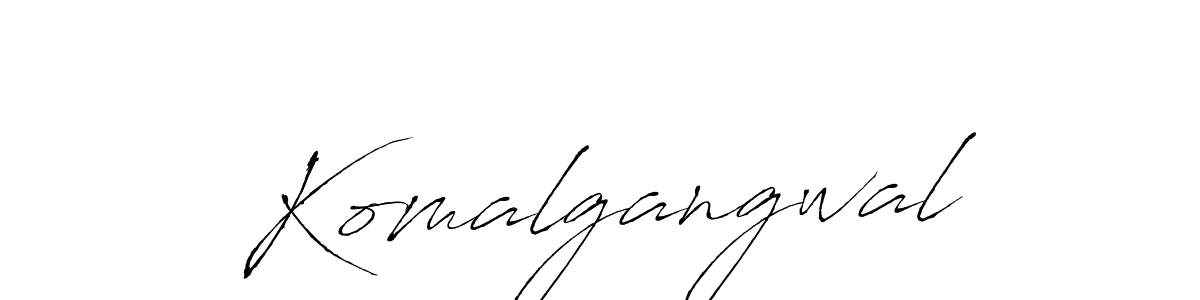 Komalgangwal stylish signature style. Best Handwritten Sign (Antro_Vectra) for my name. Handwritten Signature Collection Ideas for my name Komalgangwal. Komalgangwal signature style 6 images and pictures png