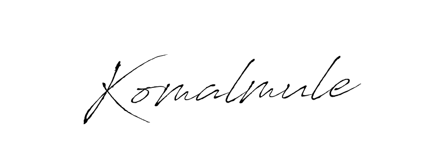 Create a beautiful signature design for name Komalmule. With this signature (Antro_Vectra) fonts, you can make a handwritten signature for free. Komalmule signature style 6 images and pictures png