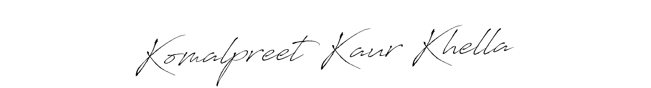 How to make Komalpreet Kaur Khella signature? Antro_Vectra is a professional autograph style. Create handwritten signature for Komalpreet Kaur Khella name. Komalpreet Kaur Khella signature style 6 images and pictures png