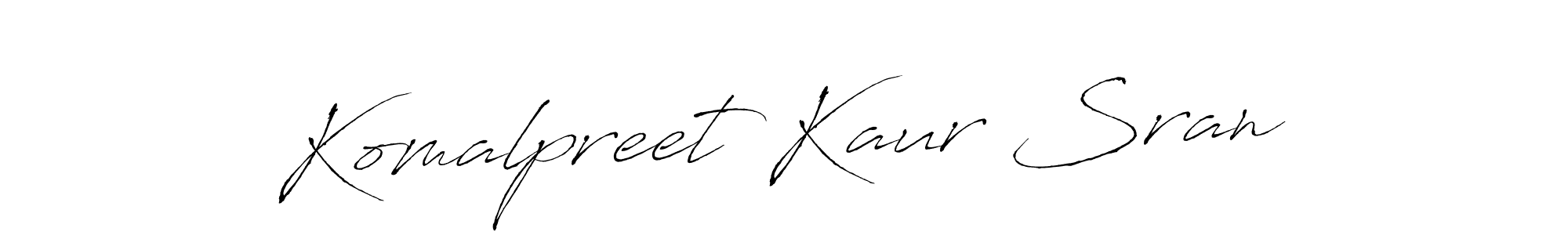 Antro_Vectra is a professional signature style that is perfect for those who want to add a touch of class to their signature. It is also a great choice for those who want to make their signature more unique. Get Komalpreet Kaur Sran name to fancy signature for free. Komalpreet Kaur Sran signature style 6 images and pictures png