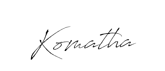 You should practise on your own different ways (Antro_Vectra) to write your name (Komatha) in signature. don't let someone else do it for you. Komatha signature style 6 images and pictures png