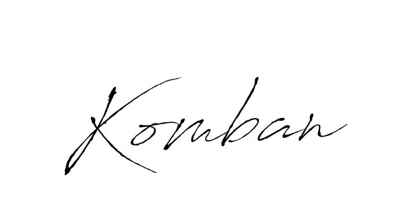 Make a beautiful signature design for name Komban. Use this online signature maker to create a handwritten signature for free. Komban signature style 6 images and pictures png