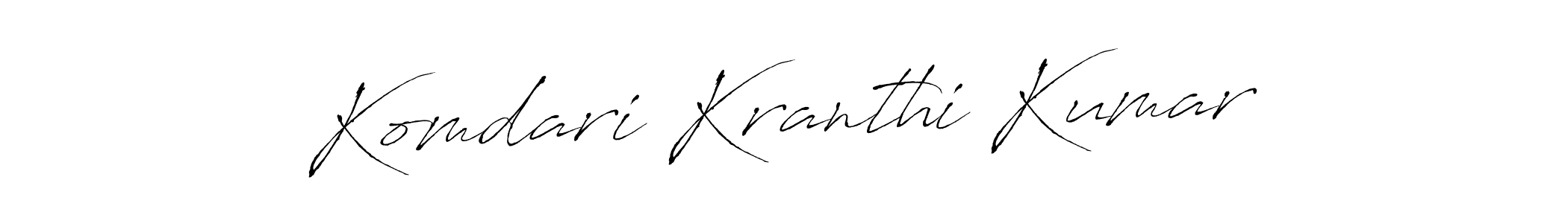 Make a short Komdari Kranthi Kumar signature style. Manage your documents anywhere anytime using Antro_Vectra. Create and add eSignatures, submit forms, share and send files easily. Komdari Kranthi Kumar signature style 6 images and pictures png
