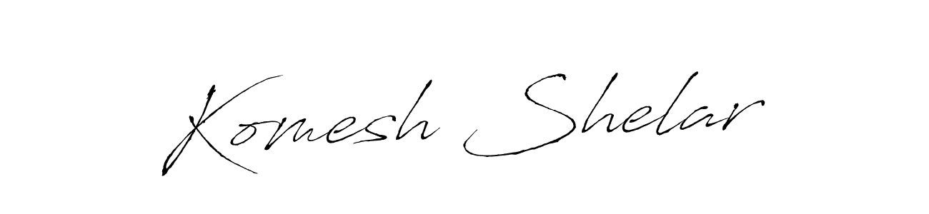 Komesh Shelar stylish signature style. Best Handwritten Sign (Antro_Vectra) for my name. Handwritten Signature Collection Ideas for my name Komesh Shelar. Komesh Shelar signature style 6 images and pictures png
