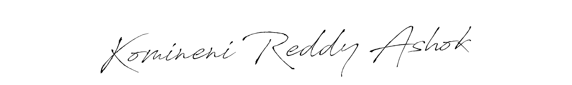 This is the best signature style for the Komineni Reddy Ashok name. Also you like these signature font (Antro_Vectra). Mix name signature. Komineni Reddy Ashok signature style 6 images and pictures png