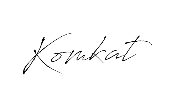 Design your own signature with our free online signature maker. With this signature software, you can create a handwritten (Antro_Vectra) signature for name Komkat. Komkat signature style 6 images and pictures png