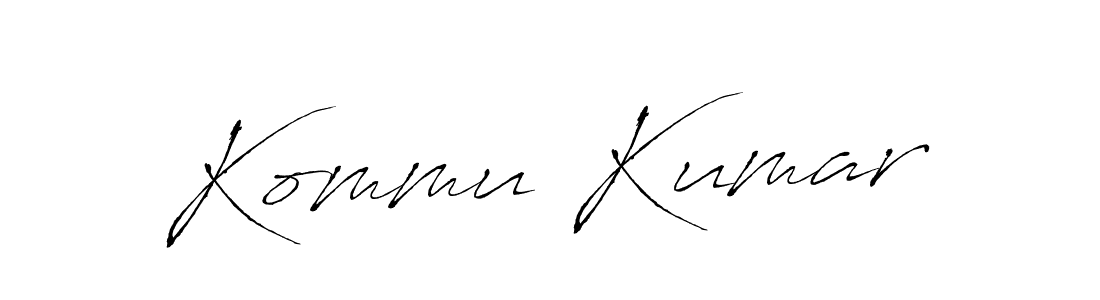 The best way (Antro_Vectra) to make a short signature is to pick only two or three words in your name. The name Kommu Kumar include a total of six letters. For converting this name. Kommu Kumar signature style 6 images and pictures png