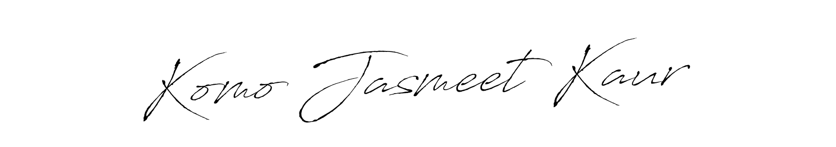 You should practise on your own different ways (Antro_Vectra) to write your name (Komo Jasmeet Kaur) in signature. don't let someone else do it for you. Komo Jasmeet Kaur signature style 6 images and pictures png