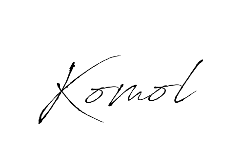 Design your own signature with our free online signature maker. With this signature software, you can create a handwritten (Antro_Vectra) signature for name Komol. Komol signature style 6 images and pictures png