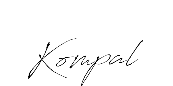 Use a signature maker to create a handwritten signature online. With this signature software, you can design (Antro_Vectra) your own signature for name Kompal. Kompal signature style 6 images and pictures png